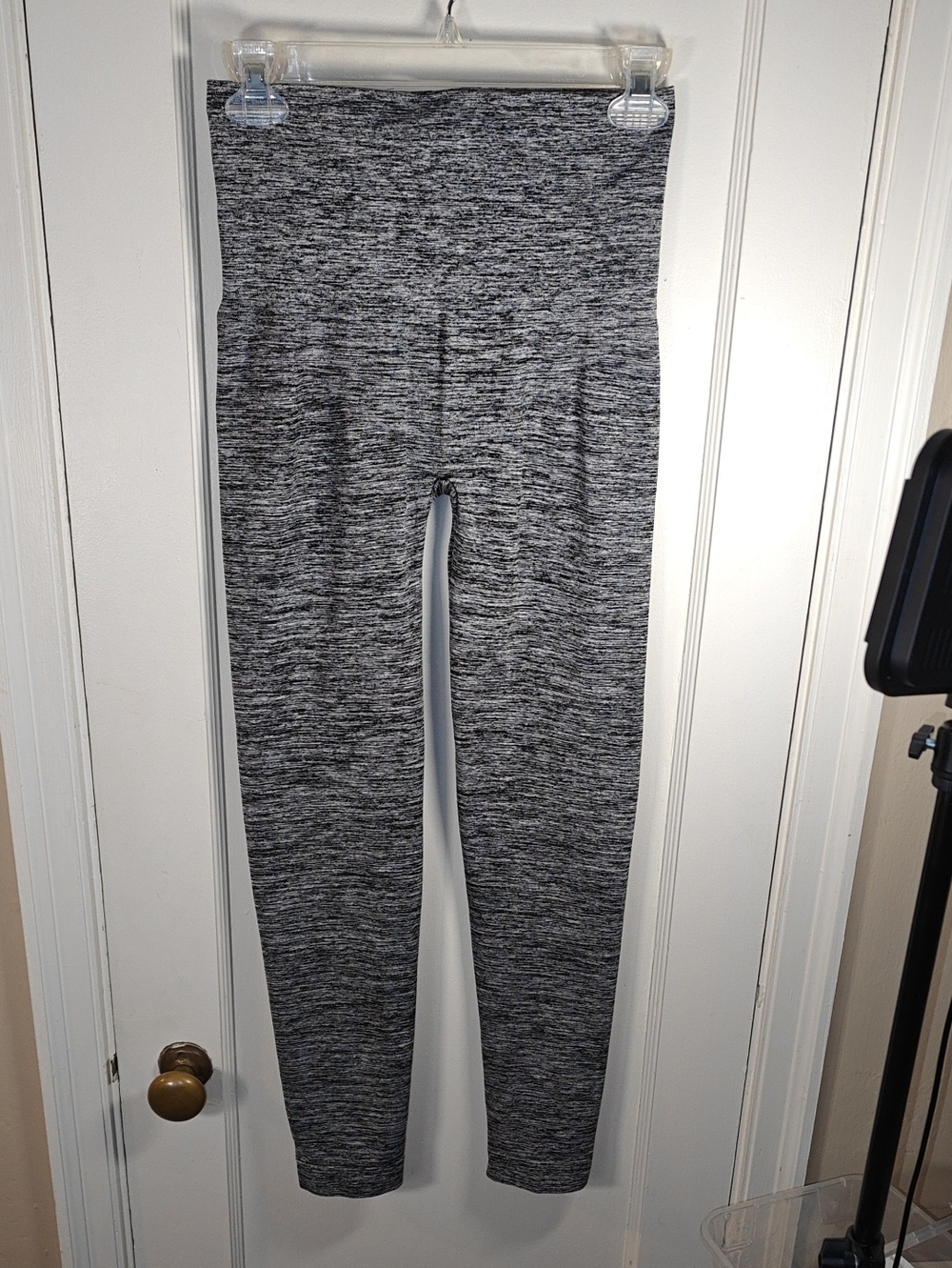 Assets By Spanx Grey Space-Dye High-Rise Leggings